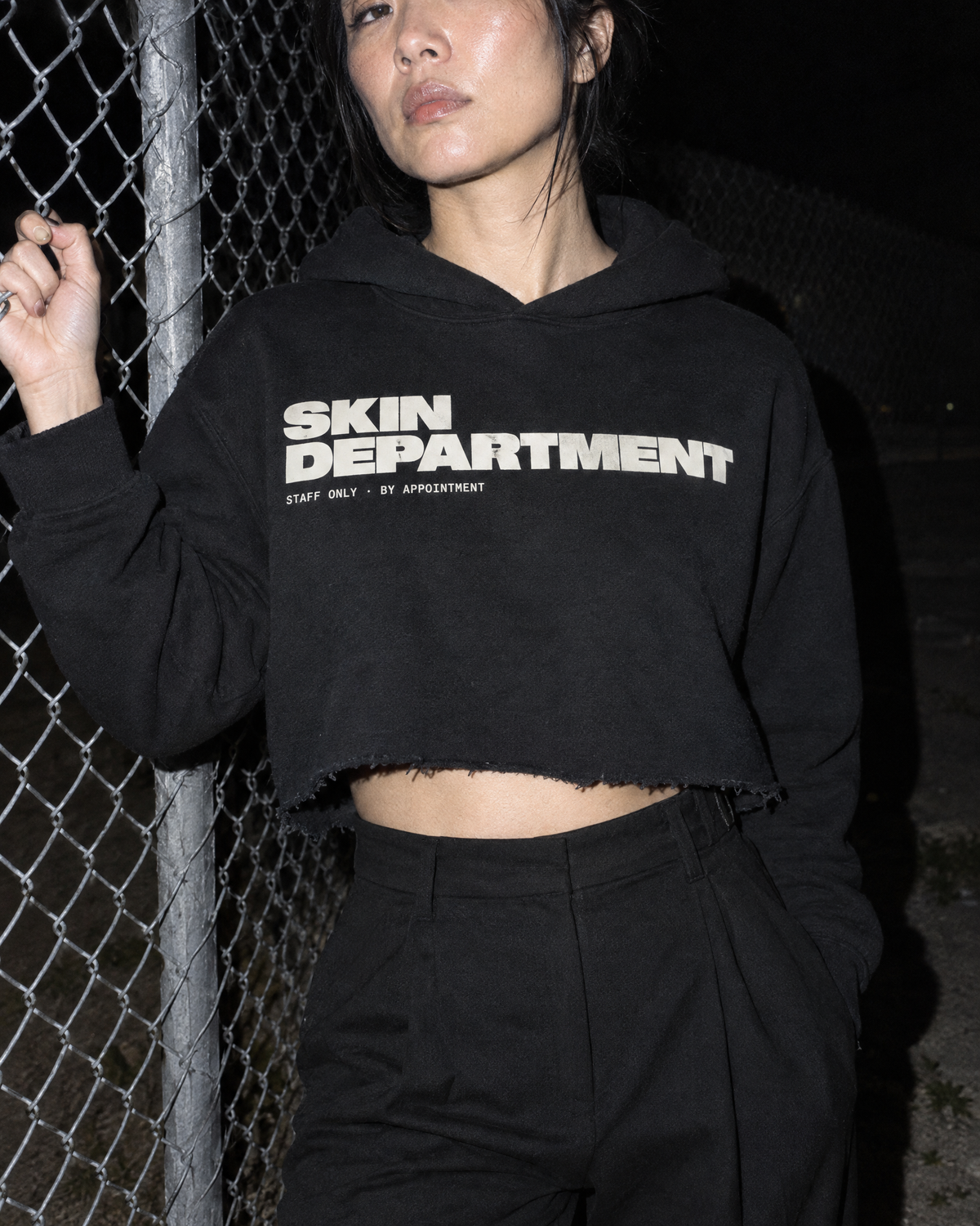 Skin Department Cropped Hoodie